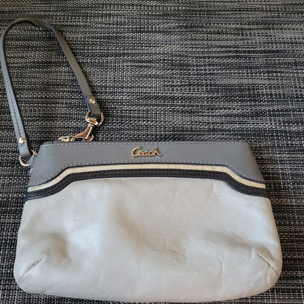 Coach Leather Wristlet